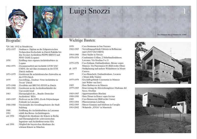 Luigi Snozzi Casa Guidotti Nico Neumann • Prof. Vaerst